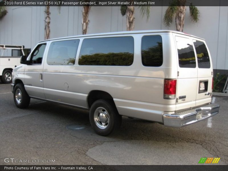 Ingot Silver Metallic / Medium Flint 2010 Ford E Series Van E350 XLT Passenger Extended