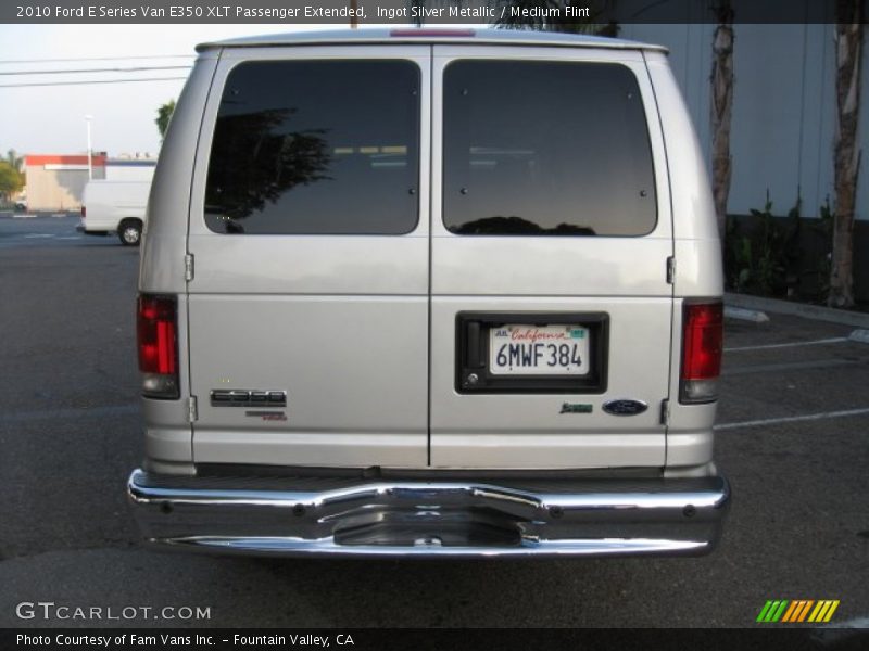 Ingot Silver Metallic / Medium Flint 2010 Ford E Series Van E350 XLT Passenger Extended