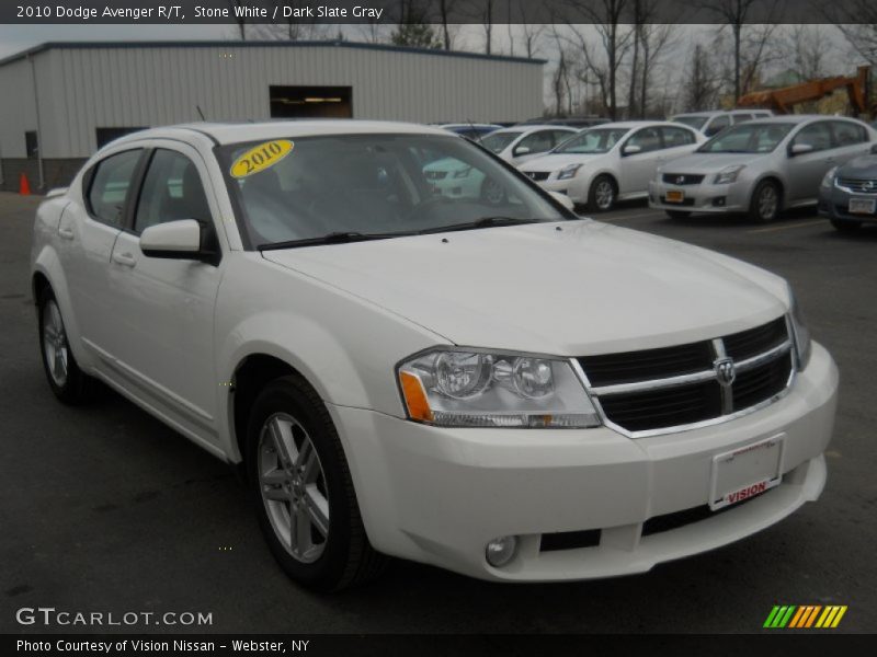 Stone White / Dark Slate Gray 2010 Dodge Avenger R/T