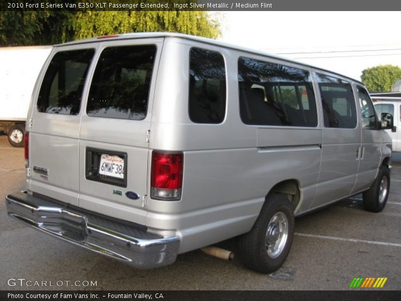 Ingot Silver Metallic / Medium Flint 2010 Ford E Series Van E350 XLT Passenger Extended
