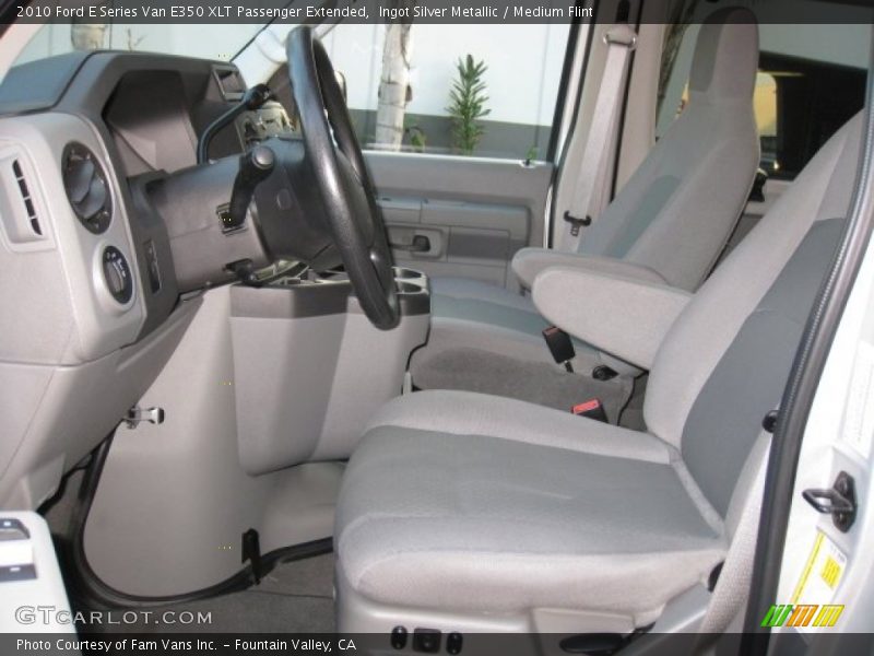 Ingot Silver Metallic / Medium Flint 2010 Ford E Series Van E350 XLT Passenger Extended