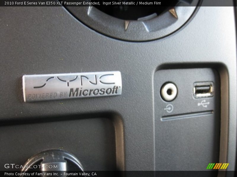 Ingot Silver Metallic / Medium Flint 2010 Ford E Series Van E350 XLT Passenger Extended