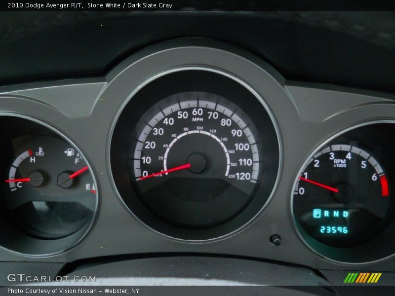 Stone White / Dark Slate Gray 2010 Dodge Avenger R/T