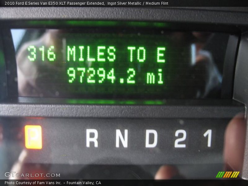 Ingot Silver Metallic / Medium Flint 2010 Ford E Series Van E350 XLT Passenger Extended