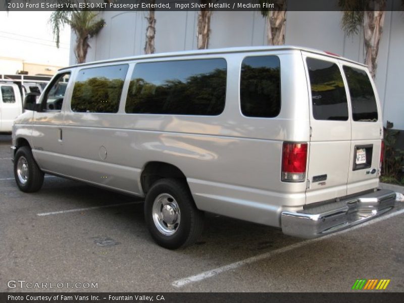 Ingot Silver Metallic / Medium Flint 2010 Ford E Series Van E350 XLT Passenger Extended