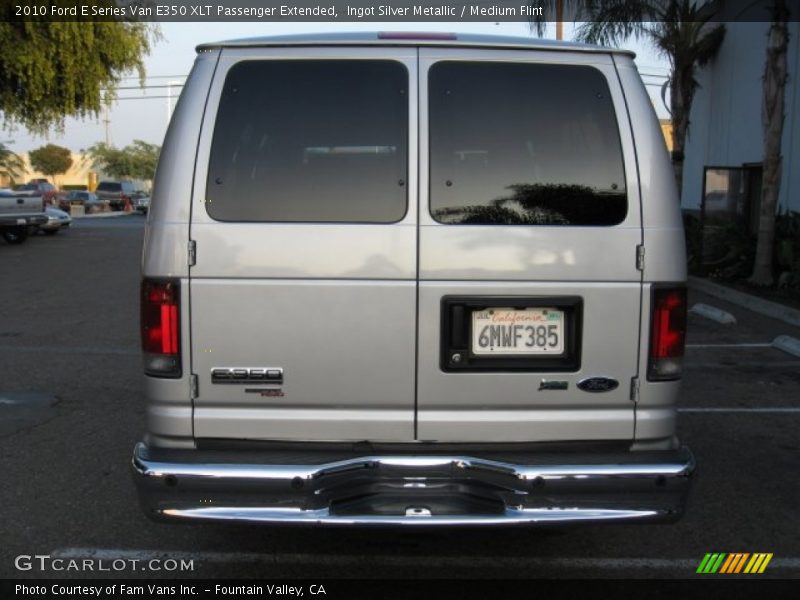 Ingot Silver Metallic / Medium Flint 2010 Ford E Series Van E350 XLT Passenger Extended