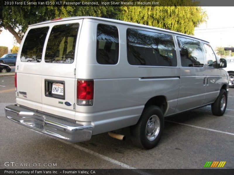 Ingot Silver Metallic / Medium Flint 2010 Ford E Series Van E350 XLT Passenger Extended