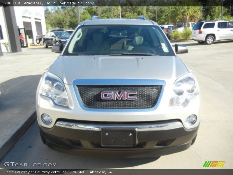 Liquid Silver Metallic / Ebony 2008 GMC Acadia SLE