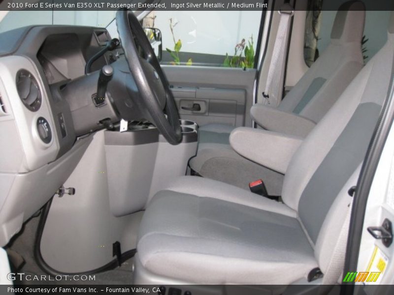 Ingot Silver Metallic / Medium Flint 2010 Ford E Series Van E350 XLT Passenger Extended