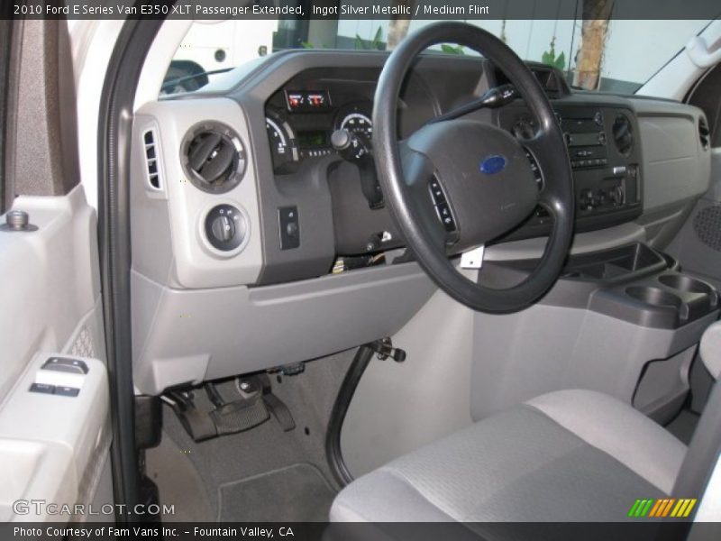 Ingot Silver Metallic / Medium Flint 2010 Ford E Series Van E350 XLT Passenger Extended