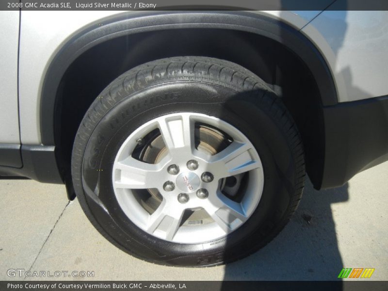 Liquid Silver Metallic / Ebony 2008 GMC Acadia SLE