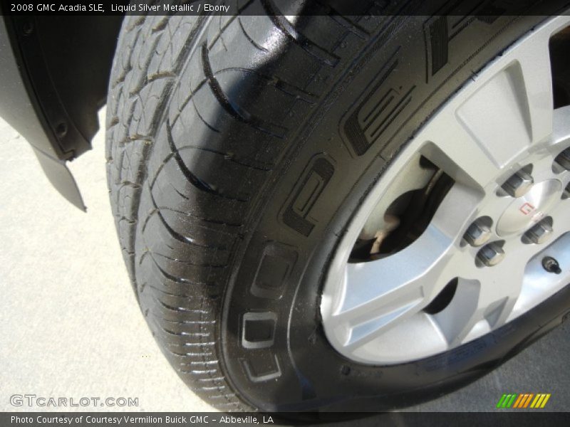 Liquid Silver Metallic / Ebony 2008 GMC Acadia SLE
