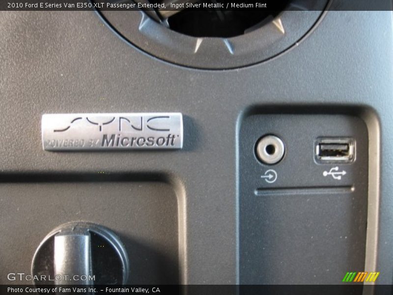 Ingot Silver Metallic / Medium Flint 2010 Ford E Series Van E350 XLT Passenger Extended