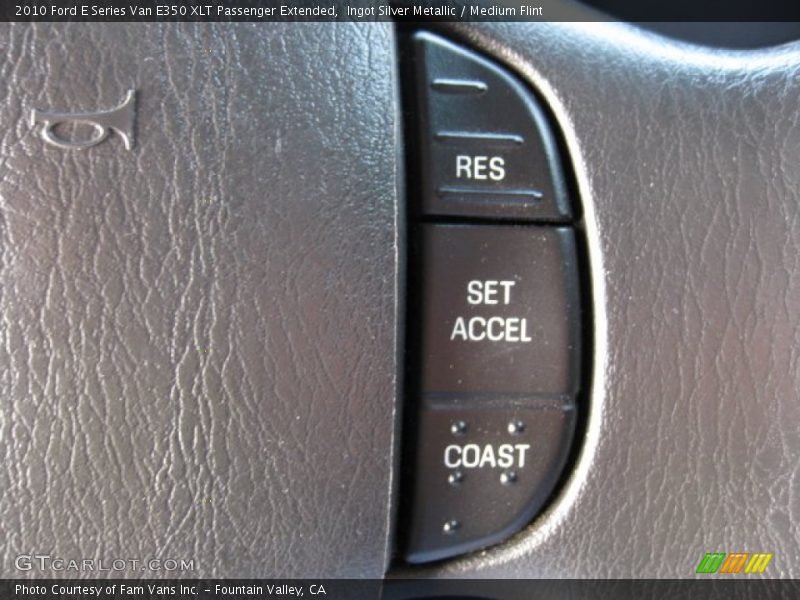 Ingot Silver Metallic / Medium Flint 2010 Ford E Series Van E350 XLT Passenger Extended