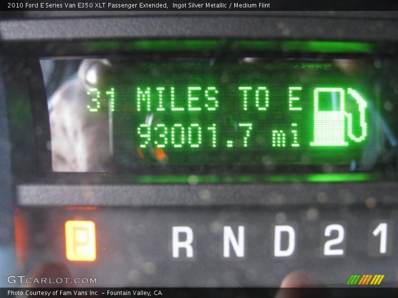 Ingot Silver Metallic / Medium Flint 2010 Ford E Series Van E350 XLT Passenger Extended