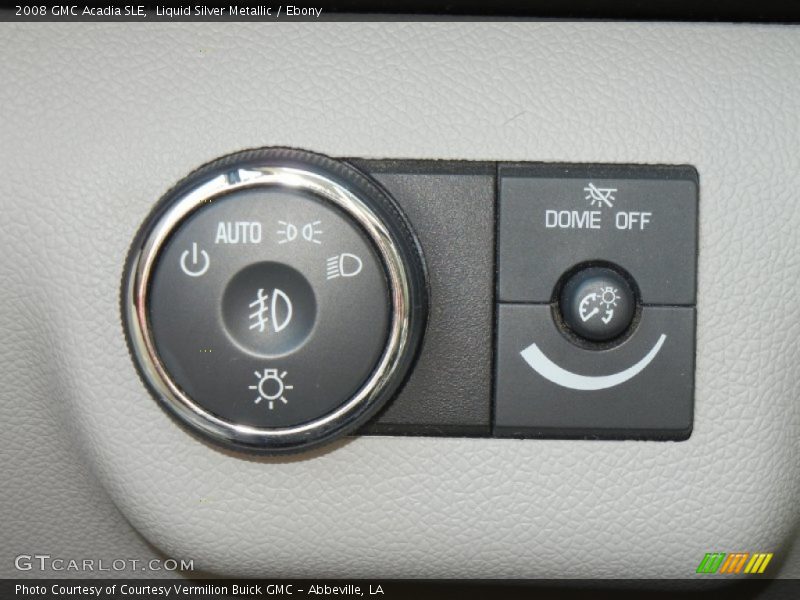 Liquid Silver Metallic / Ebony 2008 GMC Acadia SLE