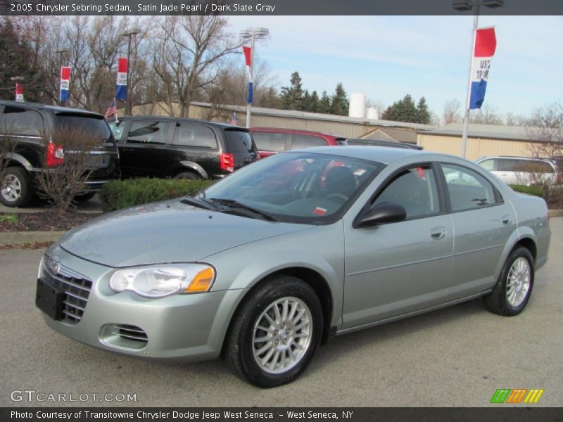 Satin Jade Pearl / Dark Slate Gray 2005 Chrysler Sebring Sedan