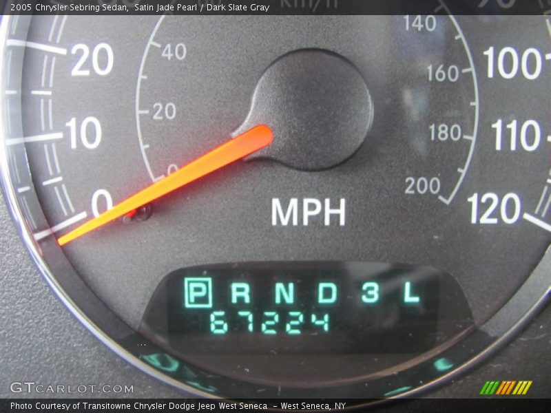 Satin Jade Pearl / Dark Slate Gray 2005 Chrysler Sebring Sedan