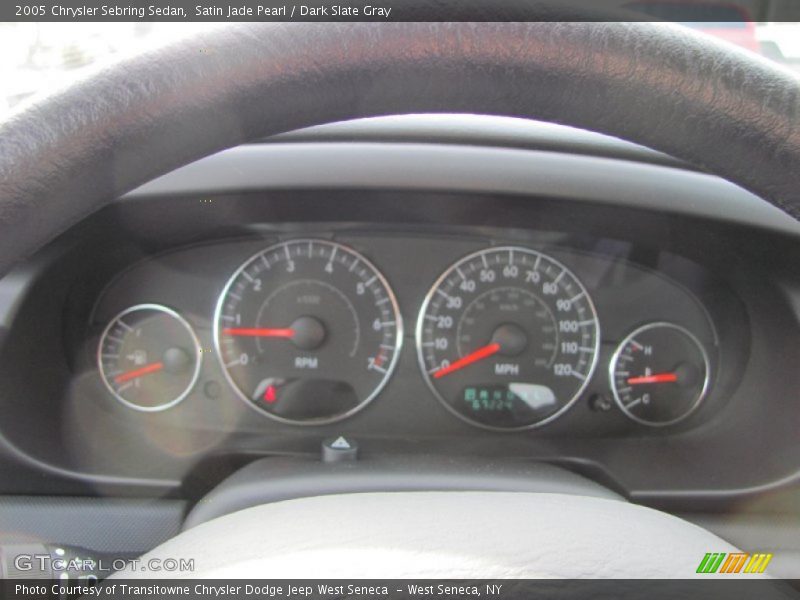 Satin Jade Pearl / Dark Slate Gray 2005 Chrysler Sebring Sedan