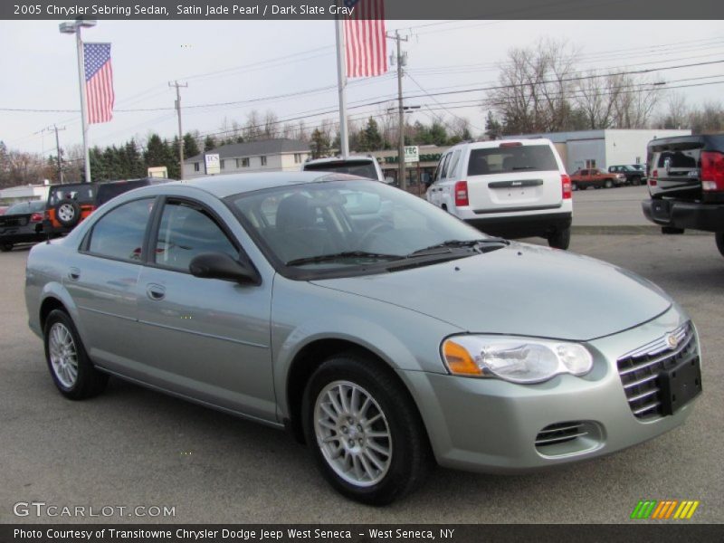Satin Jade Pearl / Dark Slate Gray 2005 Chrysler Sebring Sedan
