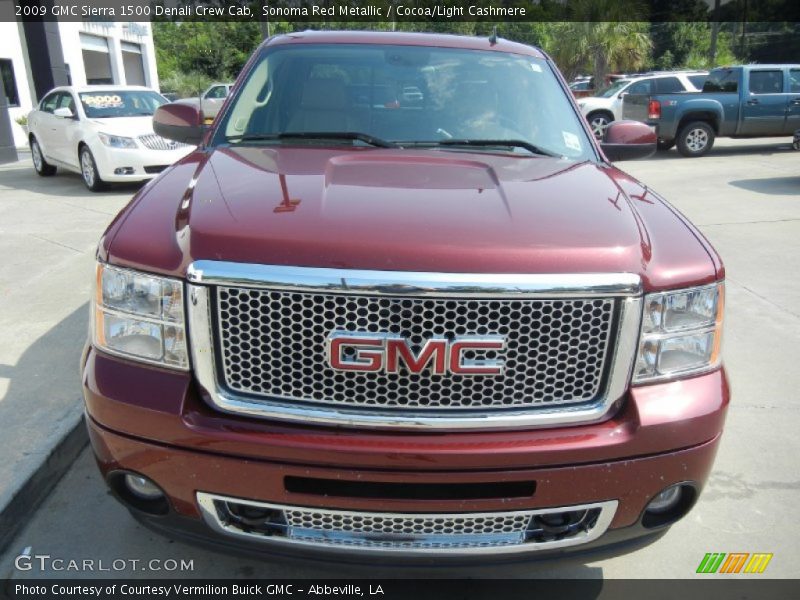 Sonoma Red Metallic / Cocoa/Light Cashmere 2009 GMC Sierra 1500 Denali Crew Cab