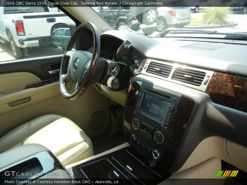 Sonoma Red Metallic / Cocoa/Light Cashmere 2009 GMC Sierra 1500 Denali Crew Cab