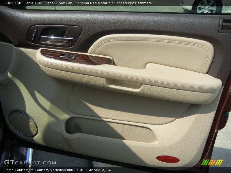 Sonoma Red Metallic / Cocoa/Light Cashmere 2009 GMC Sierra 1500 Denali Crew Cab