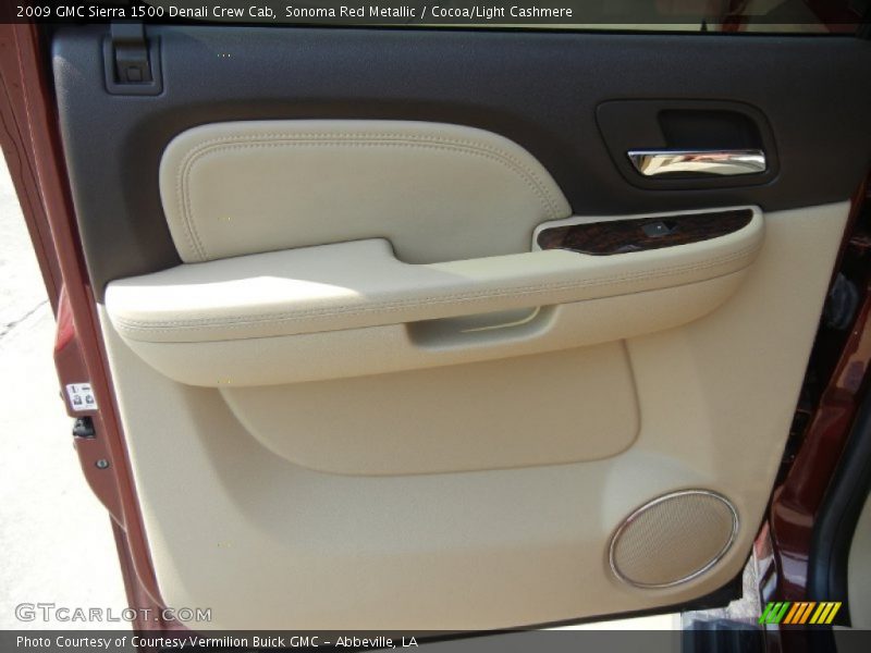 Sonoma Red Metallic / Cocoa/Light Cashmere 2009 GMC Sierra 1500 Denali Crew Cab