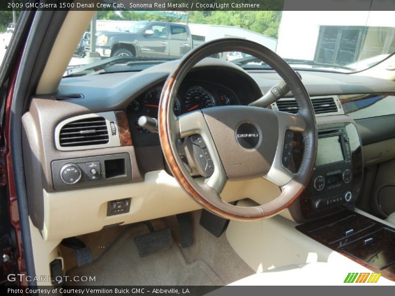 Sonoma Red Metallic / Cocoa/Light Cashmere 2009 GMC Sierra 1500 Denali Crew Cab
