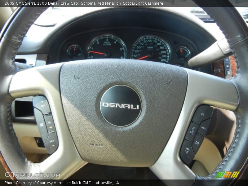 Sonoma Red Metallic / Cocoa/Light Cashmere 2009 GMC Sierra 1500 Denali Crew Cab