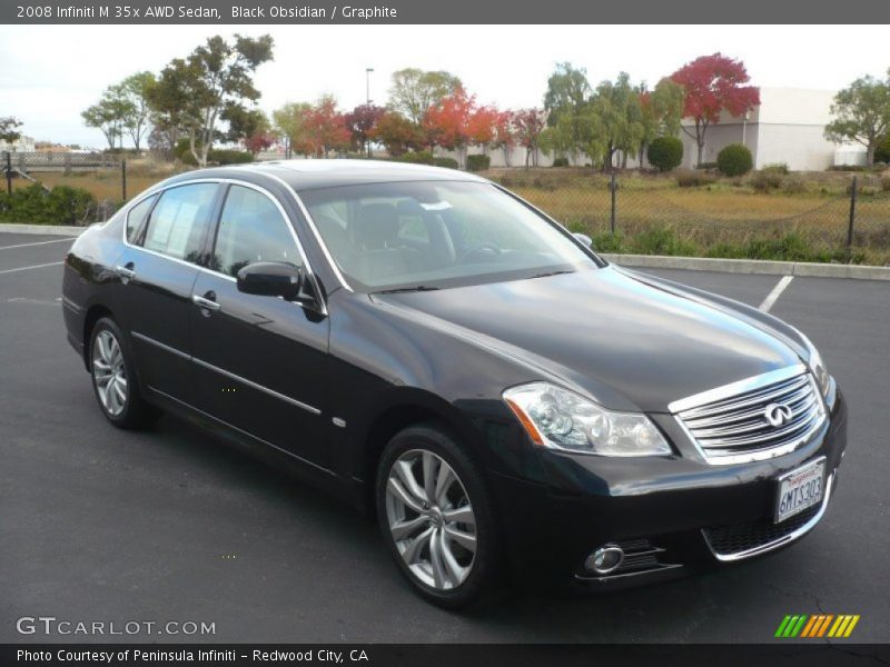 Black Obsidian / Graphite 2008 Infiniti M 35x AWD Sedan