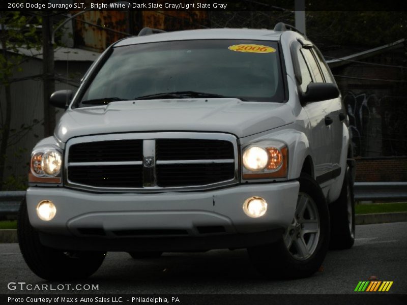 Bright White / Dark Slate Gray/Light Slate Gray 2006 Dodge Durango SLT