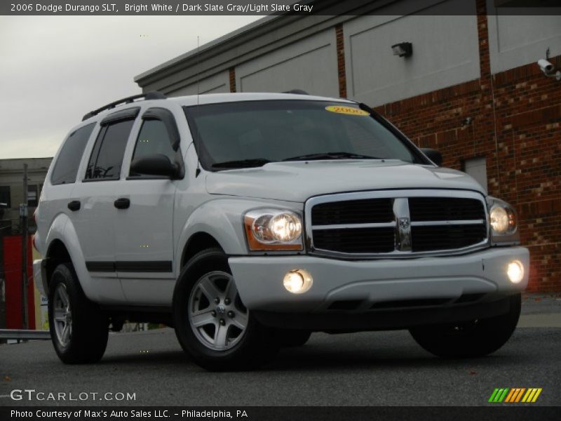 Bright White / Dark Slate Gray/Light Slate Gray 2006 Dodge Durango SLT