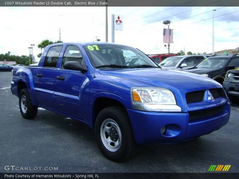 Electric Blue / Slate 2007 Mitsubishi Raider LS Double Cab