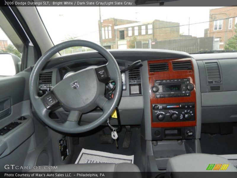 Bright White / Dark Slate Gray/Light Slate Gray 2006 Dodge Durango SLT