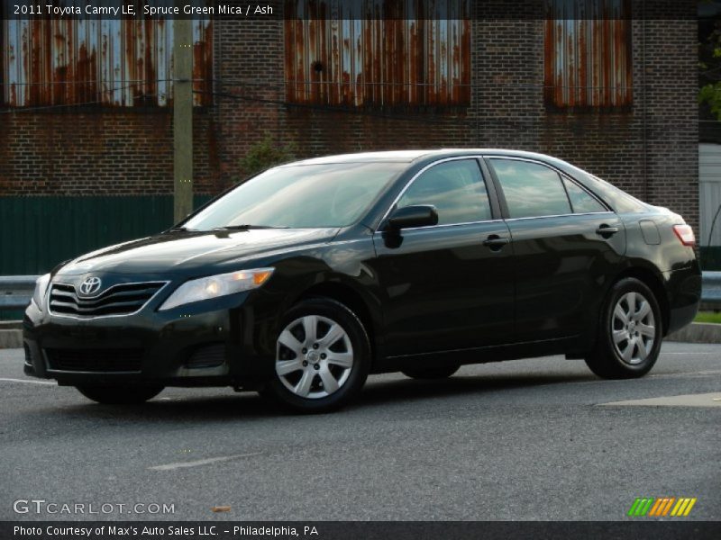 Spruce Green Mica / Ash 2011 Toyota Camry LE