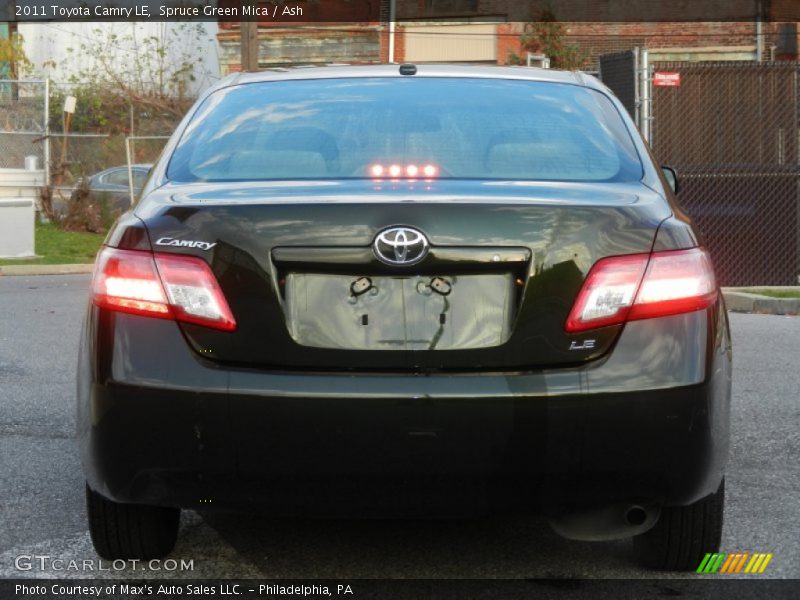 Spruce Green Mica / Ash 2011 Toyota Camry LE