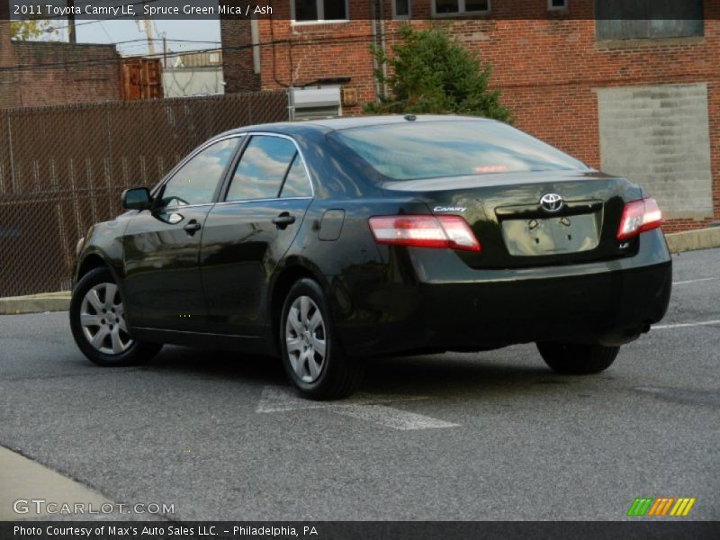 Spruce Green Mica / Ash 2011 Toyota Camry LE