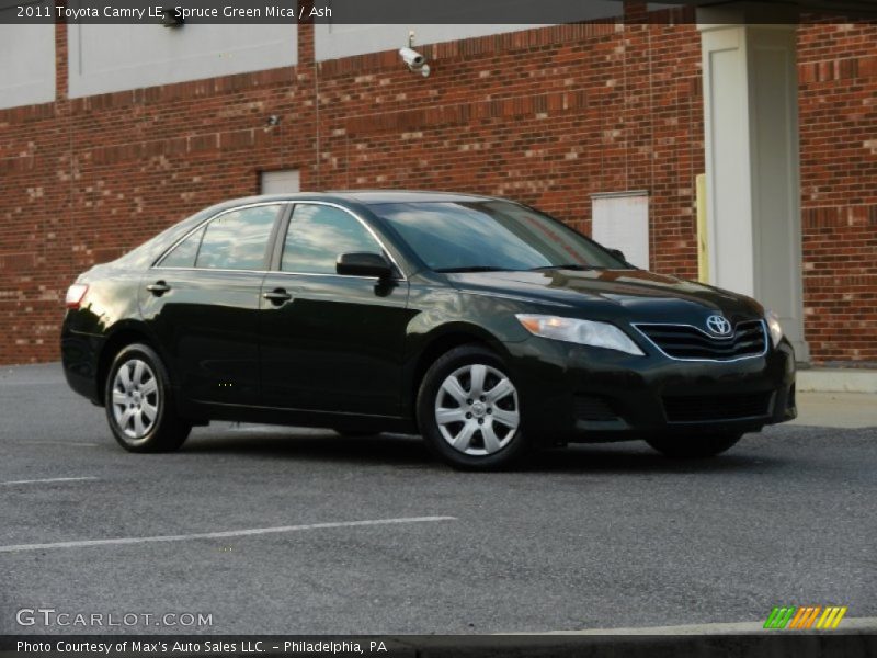 Spruce Green Mica / Ash 2011 Toyota Camry LE