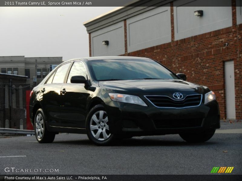 Spruce Green Mica / Ash 2011 Toyota Camry LE
