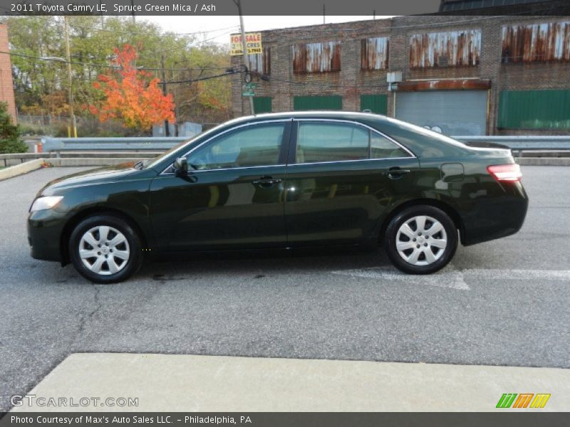Spruce Green Mica / Ash 2011 Toyota Camry LE