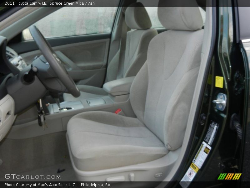 Spruce Green Mica / Ash 2011 Toyota Camry LE