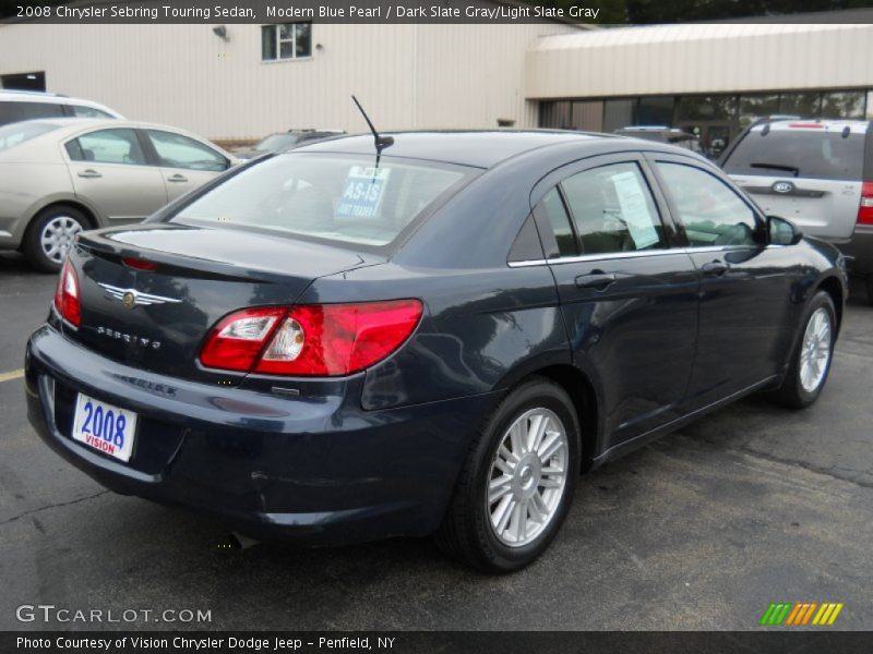 Modern Blue Pearl / Dark Slate Gray/Light Slate Gray 2008 Chrysler Sebring Touring Sedan