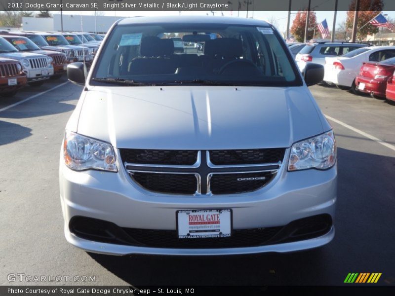 Bright Silver Metallic / Black/Light Graystone 2012 Dodge Grand Caravan SE