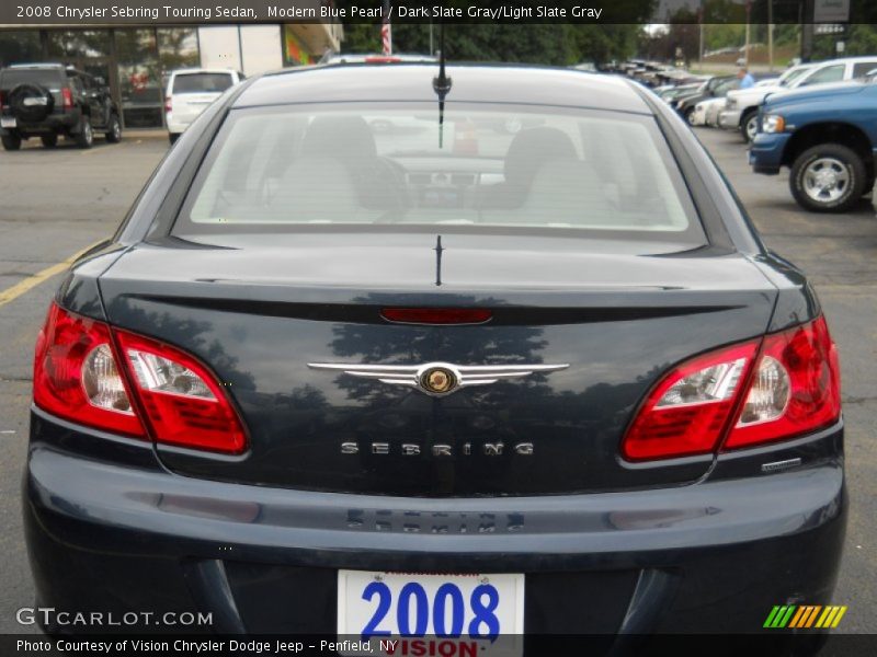 Modern Blue Pearl / Dark Slate Gray/Light Slate Gray 2008 Chrysler Sebring Touring Sedan