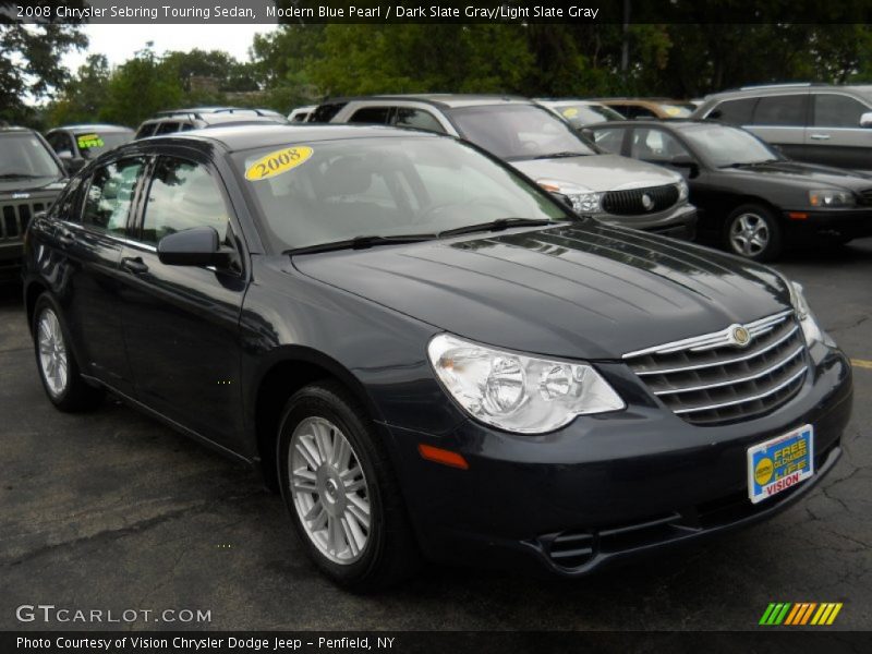 Modern Blue Pearl / Dark Slate Gray/Light Slate Gray 2008 Chrysler Sebring Touring Sedan