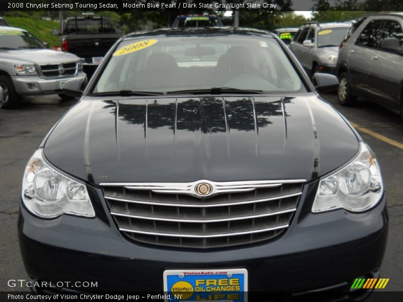 Modern Blue Pearl / Dark Slate Gray/Light Slate Gray 2008 Chrysler Sebring Touring Sedan