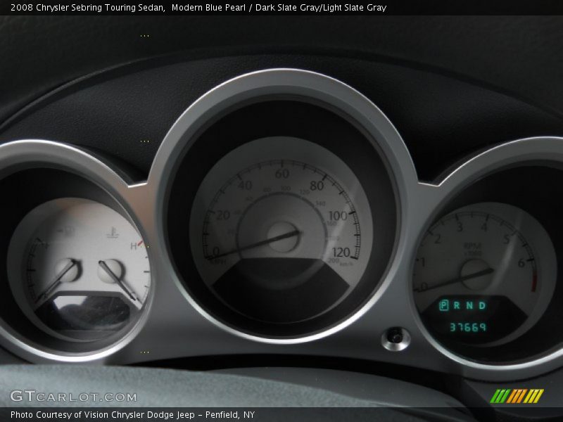 Modern Blue Pearl / Dark Slate Gray/Light Slate Gray 2008 Chrysler Sebring Touring Sedan