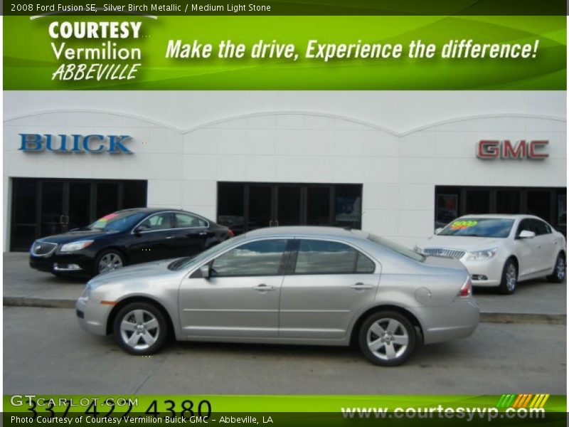 Silver Birch Metallic / Medium Light Stone 2008 Ford Fusion SE