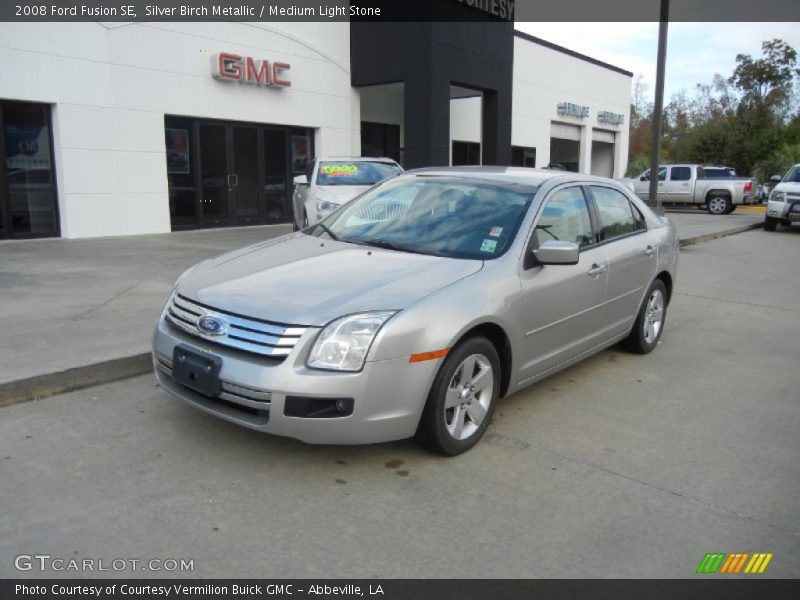 Silver Birch Metallic / Medium Light Stone 2008 Ford Fusion SE